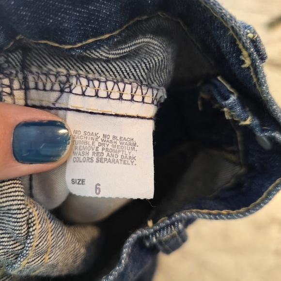 Vintage Oshkosh dark denim pencil skirt youth‎ 6x - Picture 5 of 5